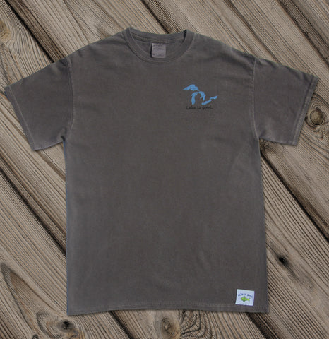 Lake is Good Brown with Great Lakes - Men's Short Sleeve
